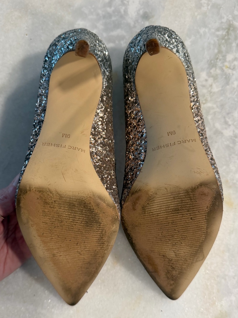 Marc Fisher Glitter Ombré Pointed-Toe High Heels ✨ Holiday Season is Near! ✨ - Picture 7 of 7